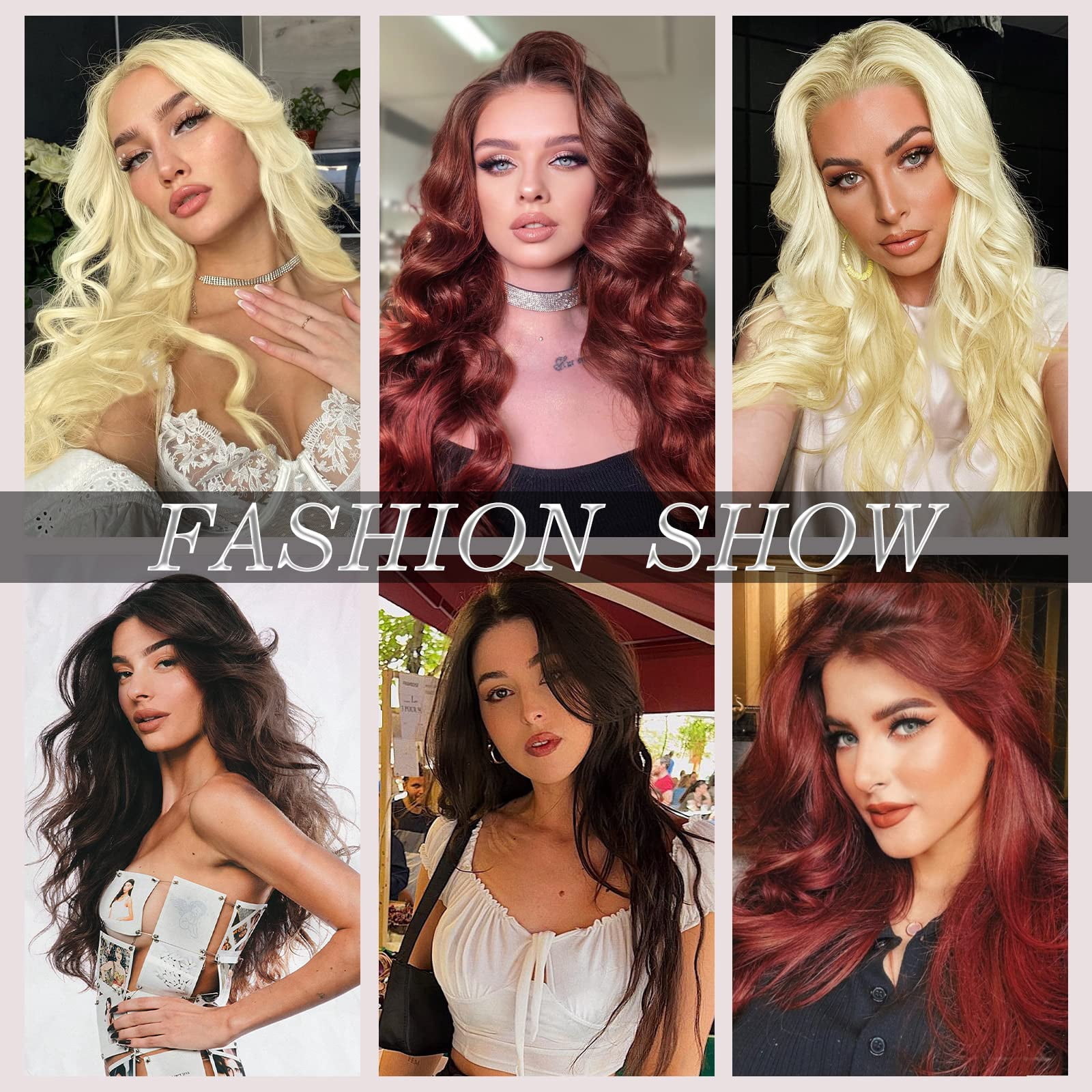 Clip in Hair Extensions - 4Pcs Thick Double Weft Hair 20 Inch Hair Extensions for Women Clip in, Bleach Blonde Extensions Clip ins