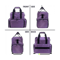 thumbnail image 6 of Portable Nail Polish Storage Bag Handbag with Shoulder Strap, Purple, 6 of 7