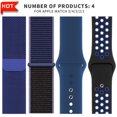 thumbnail image 1 of 【 4pcs 】 Correa De Reloj Para I watch Series 8 7 6 SE 5 4 3 2 Banda De Silicona Magnética De nylon 40mm 41mm 44mm 45mm 38MM 42MM Ultra 49MM Accesorios, 1 of 4