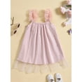 thumbnail image 2 of Bagilaanoe Toddler Baby Girl Summer Dress Sleeveless A-line Princess Dresses 6M 9M 12M 18M 24M 3T 4T Kids Casual Swing Sundress, 2 of 9