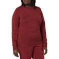 thumbnail image 1 of Amazon Aware Womens Pointelle crewneck Sweater (Available in Plus Size), Dark Red, 6X, 1 of 1