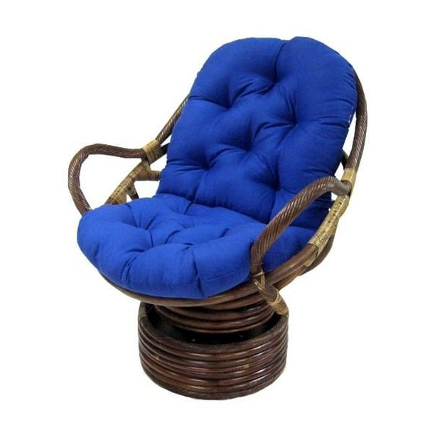 Soft Tufted Papasan Swivel Rocker Cushion Black Walmart Com Walmart Com