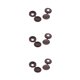 thumbnail image 3 of Kearding 100 unids/set elástico conectado hace que el de tapa decorativa de tornillo conveniente elástico conectado sea marrón Type1 NO1, 3 of 6