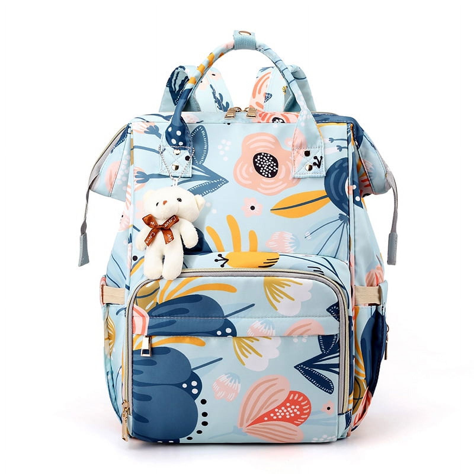 Diaper Bag Backpack, Nappy Changing Bags Multifunction Travel Backpack Maternity Baby Changing Bags Baby Stroller Backpack for Baby Care