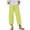 Yellow, variant on Womens Plus Size Linen Pants with Pockets High Waist Comfy White Summer Crop Pants Lightweight Casual Loose Trousers (XL, Yellow 02)