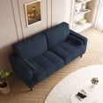 thumbnail image 4 of UIXE 62'' Loveseat Sofa for Living Room Indoor 2-seater Sofa Small Couch for Bedroom Office, Navy Blue, 4 of 5