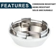thumbnail image 3 of Unique Bargains Car Wheel Center Hub Cap Rim Cover Hub Caps 65mm 2.56" OD Snap-in Plastic for Most Cars Silver Tone, 3 of 6