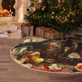 thumbnail image 5 of KLL Christmas Tree Skirt,Party Decorations Farmhouse for Christmas Decorations Holiday Party 48" -Elegant Still Life Roses, 5 of 6