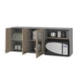 thumbnail image 2 of Hasselt Wall Cabinet, Double Door, Glass Cabinet, Rack, 2 of 2