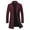 Burgundy, variant on Lovskoo 2024 Mens Trench Coat Winter Pea Coat Oversized Warm Lapel Work Business Jacket Outerwear Burgundy