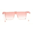 thumbnail image 4 of Girls Child Size Candy Pop Color Flat Top Shield Diva Sunglasses Pink, 4 of 4