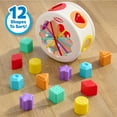 thumbnail image 4 of Playskool Tumble Time Shape Sorter Activity Toy, 12 Textured Shapes, Kids Ages 9 Months and up, 4 of 13