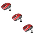thumbnail image 3 of jesticaly Computer 2.4Ghz Wireless Optical Mouse Quick Speed Low Latency 6 Buttons Plastic Gaming Mice Desktop PC Portable Red 3Set, 3 of 6