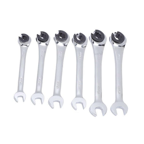 Llave de tuerca de bengala, de 5 swing dureza 10 mm 12 mm 13 mm 14 mm 15 mm 17 mm Línea de Llave de Línea para litaas de freno de combustible