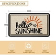 thumbnail image 3 of Summer Door Mat 30 X 17 Inch Hello Sunshine Doormat Indoor Outdoor Entrance Floor Mat Non Slip Summer Decor Rubber Welcome Mats, 3 of 6