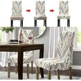 thumbnail image 6 of Dining Room Chair Slicovers Stretch Chair Covers for Parsons Chair Slipcover Removable Washable Kitchen Chair Covers Protector for Hotel (Set of 6, Light Beige), 6 of 6