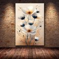 thumbnail image 4 of Mudket Framed,Canvas Wall Art,Ready to Hang,Wild Grass Floral Canvas Print,Farmhouse Botanical Wall Decor,Minimalist Flower Poster,for Bedroom Living Room Office Decor - 30"L x 20"W, 4 of 10