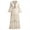 Apricot, variant on Women's Summer Slip Boho Maxi Dress Lace Up Tassel V Neck Flare Wedding Beach Dresses Holiday Outfit Photo Shoot XL White Lace