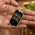 thumbnail image 5 of Gift for dad from daughter daddy i love you.... unique gifts for dad - Graphic Military Dog Tag Necklace (Optional Personalized Engraving), 5 of 5