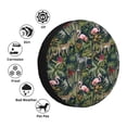 thumbnail image 4 of KLL Flamingos And Palm Leaves Pattern 14-17 inch Spare Tire Cover Universal Wheel Protector for Truck SUV Trailer Camping Rv Tire Covers-14 inch, 4 of 6
