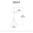 thumbnail image 2 of Lampadaire Dainolite OD3-F-697-MB Noir Mat, 2 of 3