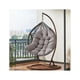 thumbnail image 5 of Chair Cushion, Rattan Chair Cushion, Relaxing Chair Cushions for Hanging Swing Basket, Seat Cushion for Indoor, Outdoor, 80 x 120 cm, Gray, 5 of 5