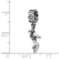 thumbnail image 2 of Fancy Bead White Sterling Silver Themed 25.45 mm 3.64 Reflections High Heel Shoe Dangle Bead, 2 of 2