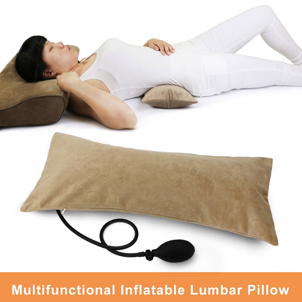 Air Inflatable Lumbar Pillow Multifunctional Portable Inflatable Pillows for Low Back Pain Orthopedic Lumbar Support Pad Walmart