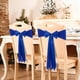 thumbnail image 4 of Bow Chair Decoration Ties Bow Stretch Floating Decorative Tape, Chair Cover Not Included, Holiday Party Decorations, Festive Home Decor, Wedding Table Toppers, for Living Room, Metal Frame, Easy to, 4 of 9