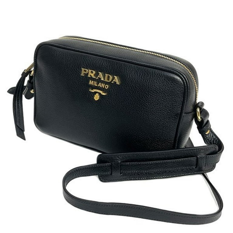 ショルダーバッグ PRADA 'Camera bag' crossbody bag Black 2VH048VXOO2DMH New Prada Black Vitello Phenix Leather Shoulder Camera Bag