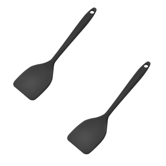 2Pcs Mini Serving Spatula Cookie Silicone Spatulas Flexible Nonstick Silicone Serve Turner Heat for Flip Egg In Small Frying Pan Cookie Batter Cookware Cooking Baking Cooking Utensils Home Decor