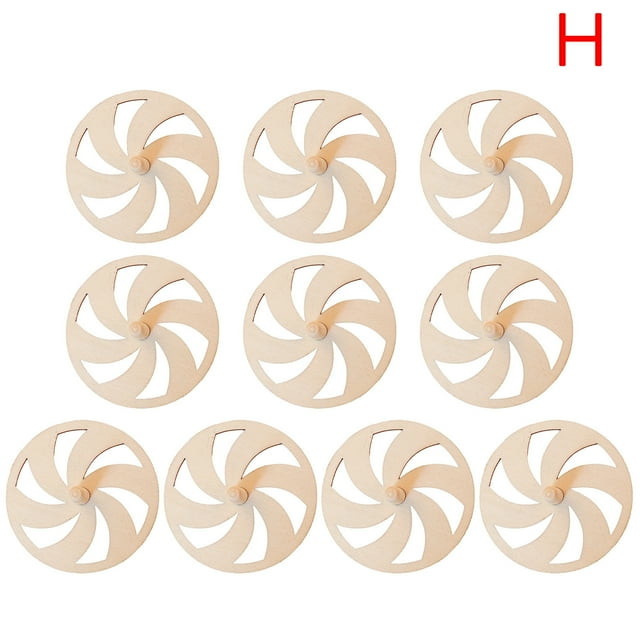 DPTALR Spinning Wooden Diy Coloring Children Play Spinning Gift