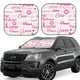 thumbnail image 1 of Fotbe Breast Cancer Pink Ribbons Awareness (2) Juego de 2 Piezas de Parasoles para Parabrisas | Bloqueador Solar para Auto | Accesorios Plegables para Protección Solar Interior-Medium, 1 of 6