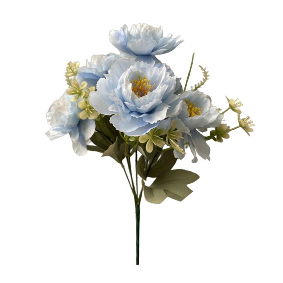 Sunxin Artificial Flowers Bouquet New 6 Head Peony Wedding Home Hotel Photography Decoration Props Artificial Flowers, A Bunch of Peonies