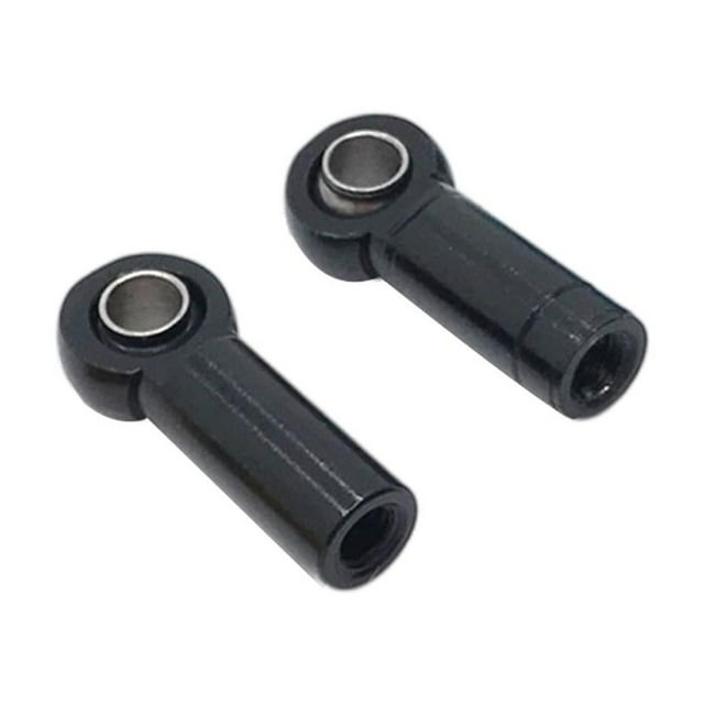 Piezas de actualización de rótula de extremo de barra de acoplamiento de metal RC, extremo de cojinete articulado para 1/10 Negro