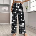 thumbnail image 2 of Black Diamond Disco Ball Glitter Women's Pajamas Pajama Pants Women's Sleepwear Lounge Sleep Bottoms Stretch with Pockets, 2 of 7