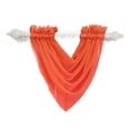 thumbnail image 2 of 15 Color Solid Sheer Voile Net Window Curtains/Drape/Panel/Scarf/Valance, Curtain/Swag Swags/Swags with Tassle for Living Room Bedroom Home Decor, 2 of 4