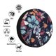 thumbnail image 4 of Balery Flowers ad Butterflies Cubiertas para Neumáticos - Protector Resistente para Neumáticos de Camioneta, SUV, Remolque, Camper y RV-14 inch, 4 of 6