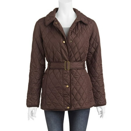 Women's Quilted Belted Jacket - Walmart.com