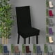 thumbnail image 1 of Funda elástica para silla cepillada - Funda de silla de comedor de poliéster de color sólido, asiento elástico de 40-50 cm, resistente al agua y a las manchas, lavable a máquina, 1 of 4