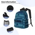 thumbnail image 5 of Daiia Turtles and Waves School Backpack for Men Women, Unisex Large Waterproof Bookbag Schoolbag Casual Daypack for High School/College/Teens/Travel/Work Black, 5 of 8