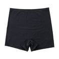 thumbnail image 3 of Siminsem Women’s Seamless Boyshorts Underwear Soft Cotton Boxer Briefs Anti Chafing Flat Corner No Show Panties with Stretchy Waistband Multipack S-XXL, Black,L, 3 of 3