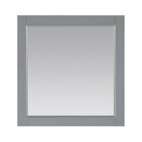 Altair Design Maribella 34" Rectangular Bathroom Wood Framed Wall Mirror in Gray