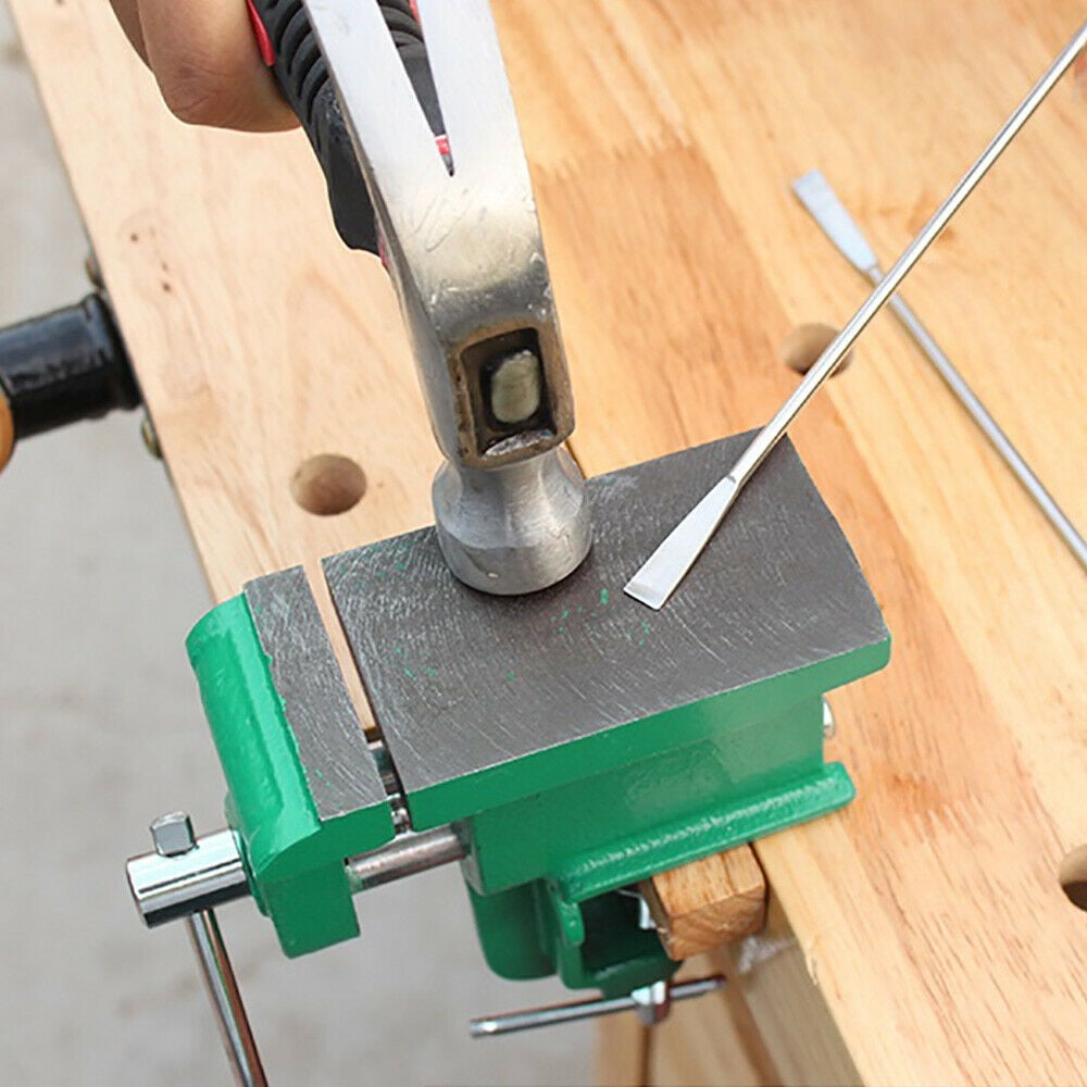 CNCEST Table Bench Top Vise Vice Swivel Clamp Woodworking Tool