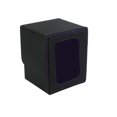 thumbnail image 2 of Caja de baraja de cartas, estuche de juego de cartas, tarjetero, caja de almacenamiento para más de 100 tarjetas para álbum, tarjetas de béisbol, tarjetas coleccionables Negro Púrpura, 2 of 8