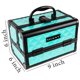 thumbnail image 4 of Estuche de maquillaje SHANY Chic con cierre y espejo, color turquesa, 4 of 9