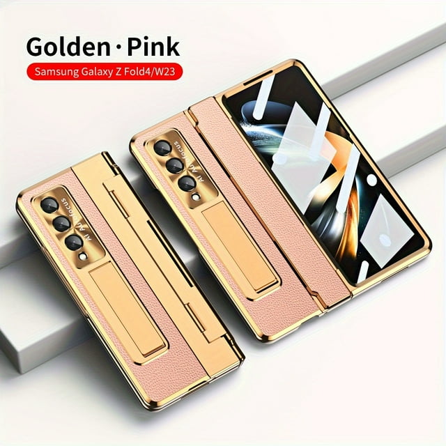 Suitable For Samsung Z Fold4/5 Mobile Phone Case, Electroplated Cellulose Fold3 Flat