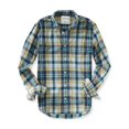 thumbnail image 1 of Aeropostale - Camisa con botones y bolsillo a cuadros para hombre, azul, mediano Aeropostale Botones al frente, 1 of 1