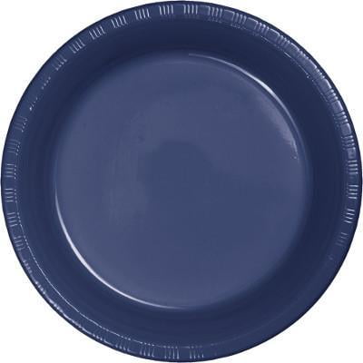 - Creative Converting Navy Blue Plastic Dessert Plates, 20 ct