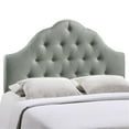 thumbnail image 2 of Hawthorne Collections Modern Fabric Queen Tufted Panel Headboard in Gray, 2 of 5
